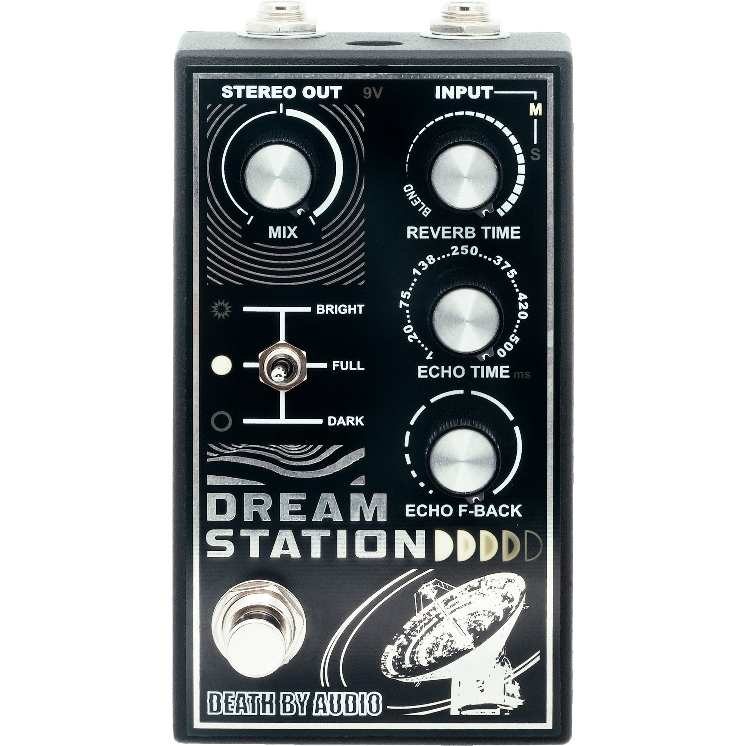 Death by Audio Dream Station shown from above with the filter toggle set to the FULL position