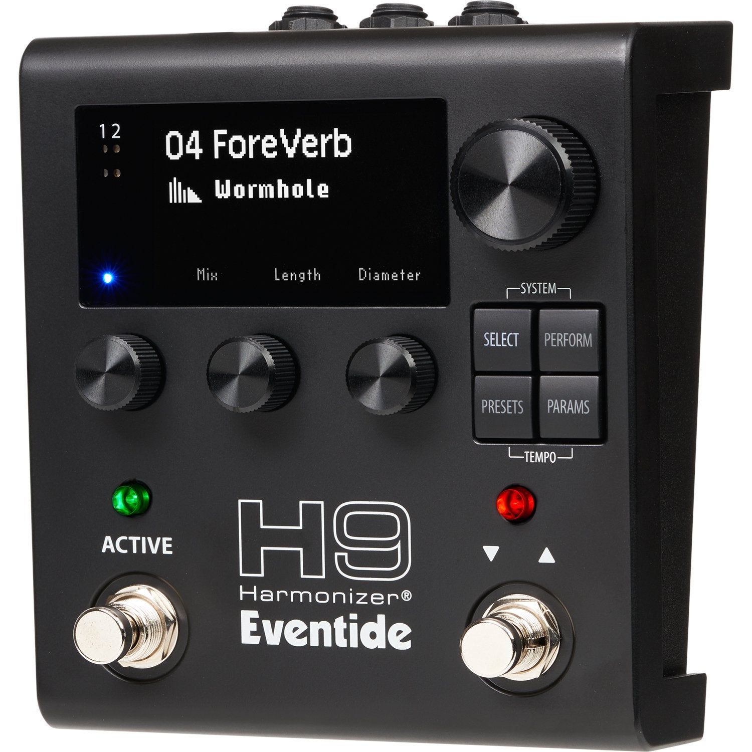 Eventide H9 Harmonizer Gen 2 multi-effects pedal, angled left view