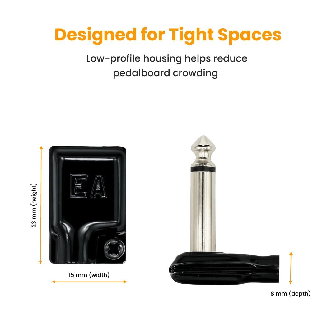 Evidence Audio ESP plug marketing graphic showing low-profile housing dimensions (5mm, 10-pack)