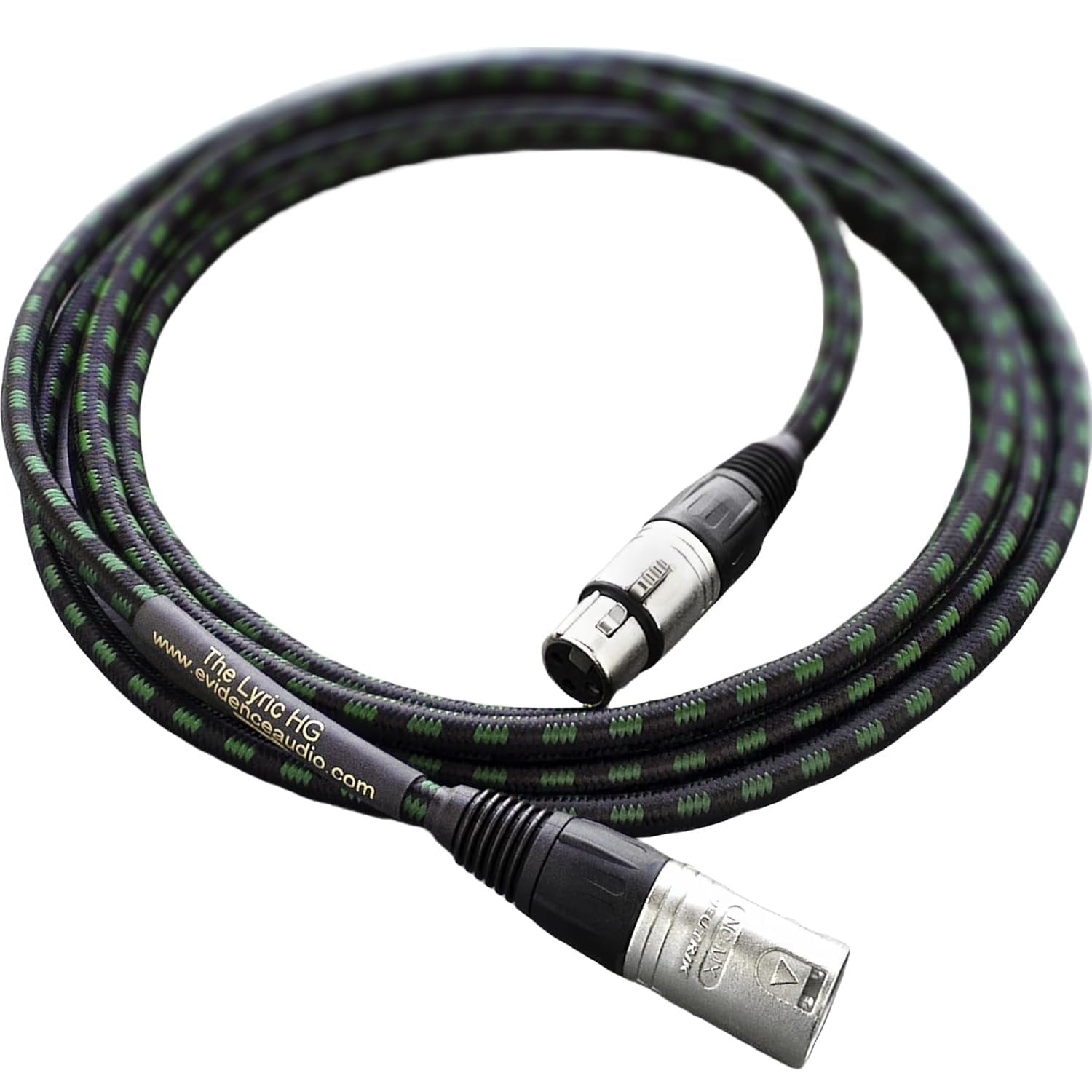 Evidence Audio Lyric HG XLR microphone cable coiled, 20 ft variant hero shot