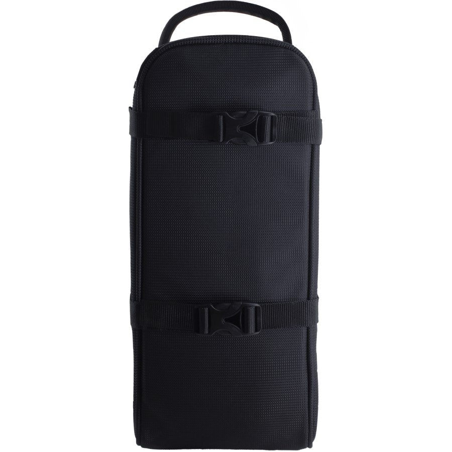 Hotone Ampero gig bag, rear view showing carry handle and compression straps