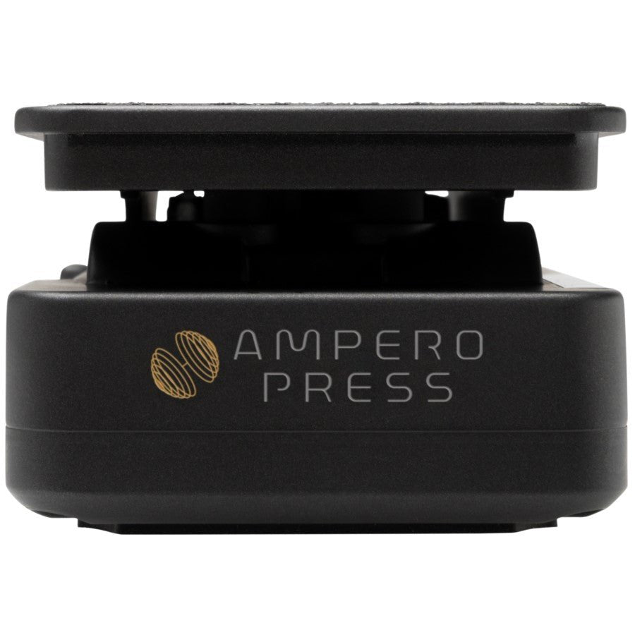 Hotone Ampero Press SP-30 pedal base, front view showing Ampero Press logo badge