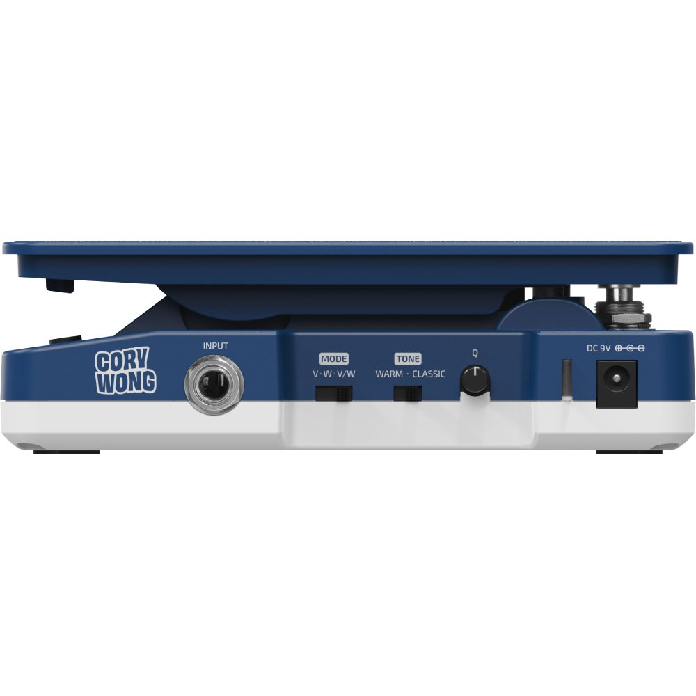 Hotone SP-21 Wong Press pedal, side profile showing rocker mechanism and input jack