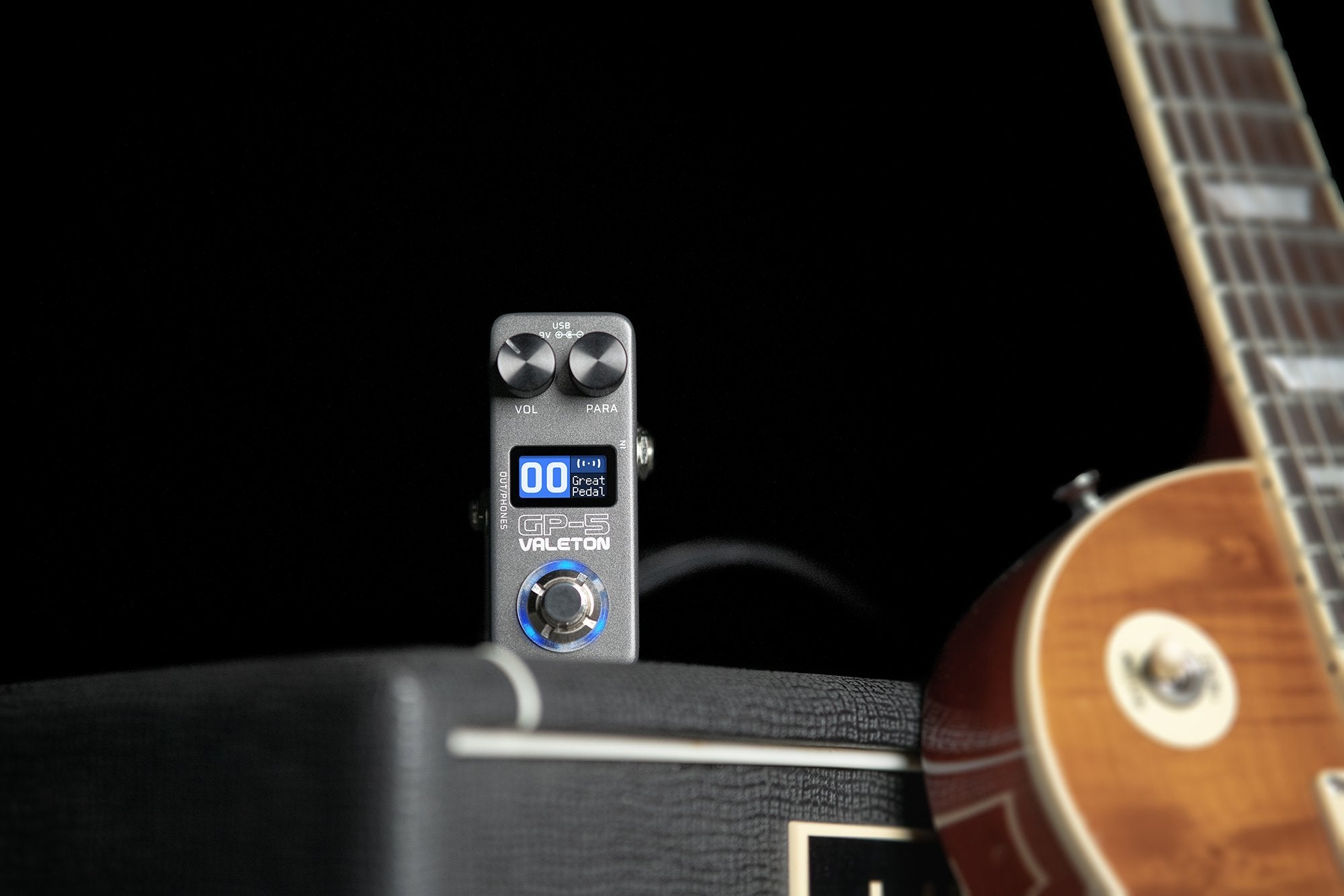 Valeton GP-5 Compact Multi-Effects Processor + PedalZoo Medium Guitar Pick — Bundle | IR Loader, Amp/Cab Sims, 100+ FX, Bluetooth, USB Audio Interface