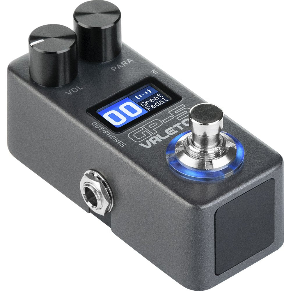 Valeton GP-5 Compact Multi-Effects Processor + PedalZoo Medium Guitar Pick — Bundle | IR Loader, Amp/Cab Sims, 100+ FX, Bluetooth, USB Audio Interface