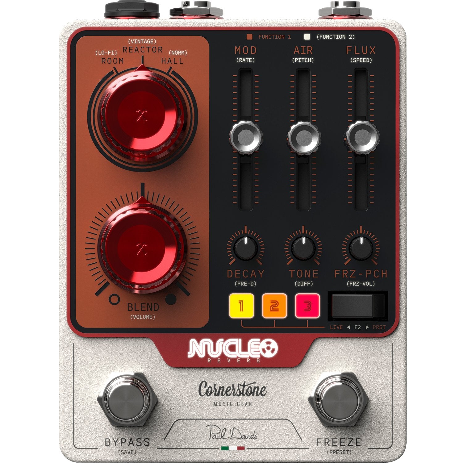 Cornerstone Music Gear Nucleo Cinematic Reverb Paul David's Signature Guitar Effects Pedal