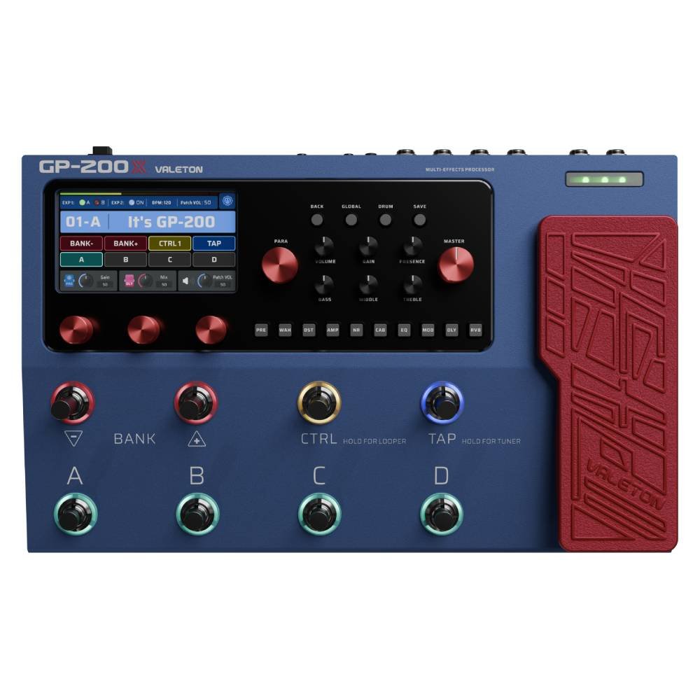 GP-200X Multi-Effects Processor Pedal: Expression, FX Loop, MIDI I/O, Amp Modeling, IR Cabinets, Artist Presets for Guitar/Bass