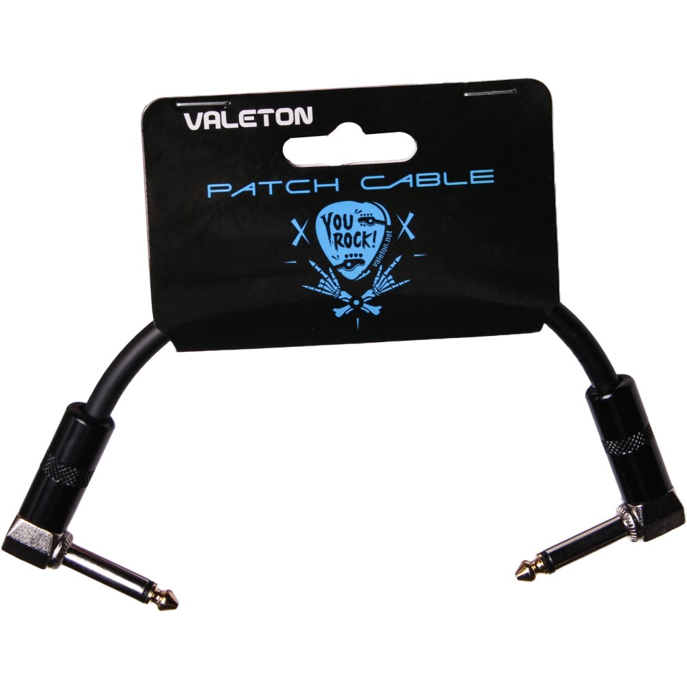 Valeton VPC-1 6-inch patch cable on its retail hang-tag