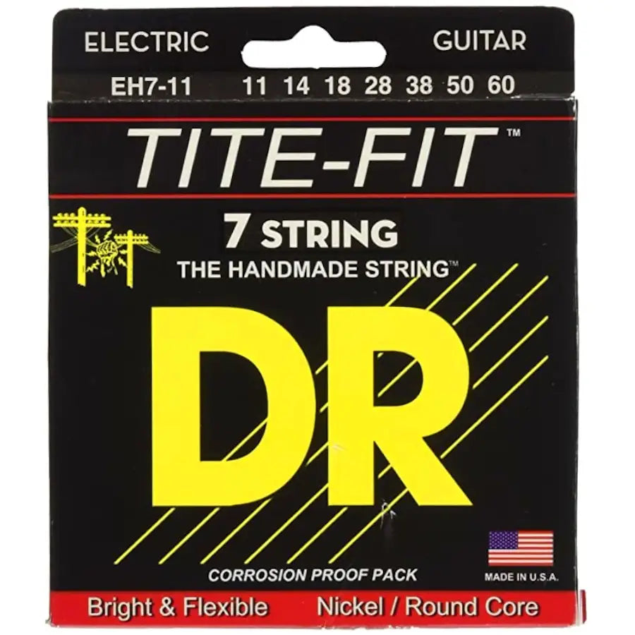 EH7-11 7-String Set TITE-FIT Nickel Plated Electric Guitar Strings 7-String Heavy 11-60