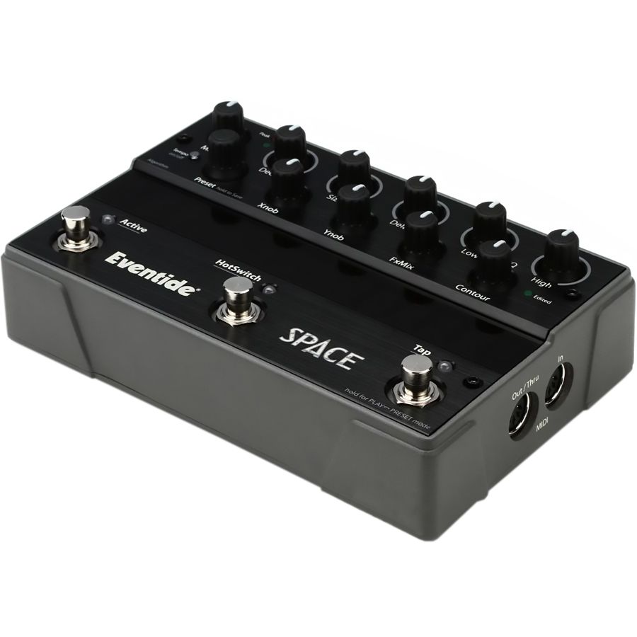 Eventide Space reverb pedal, angled right view