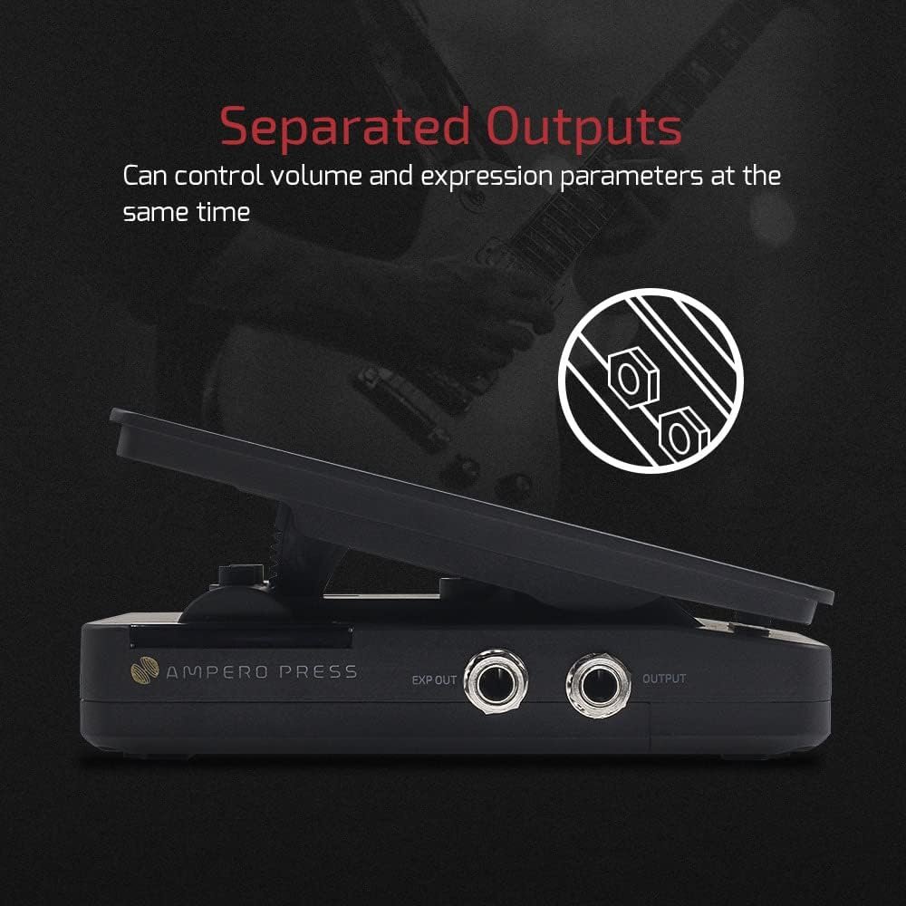 Hotone Ampero Press SP-30H marketing graphic: separated volume and expression outputs