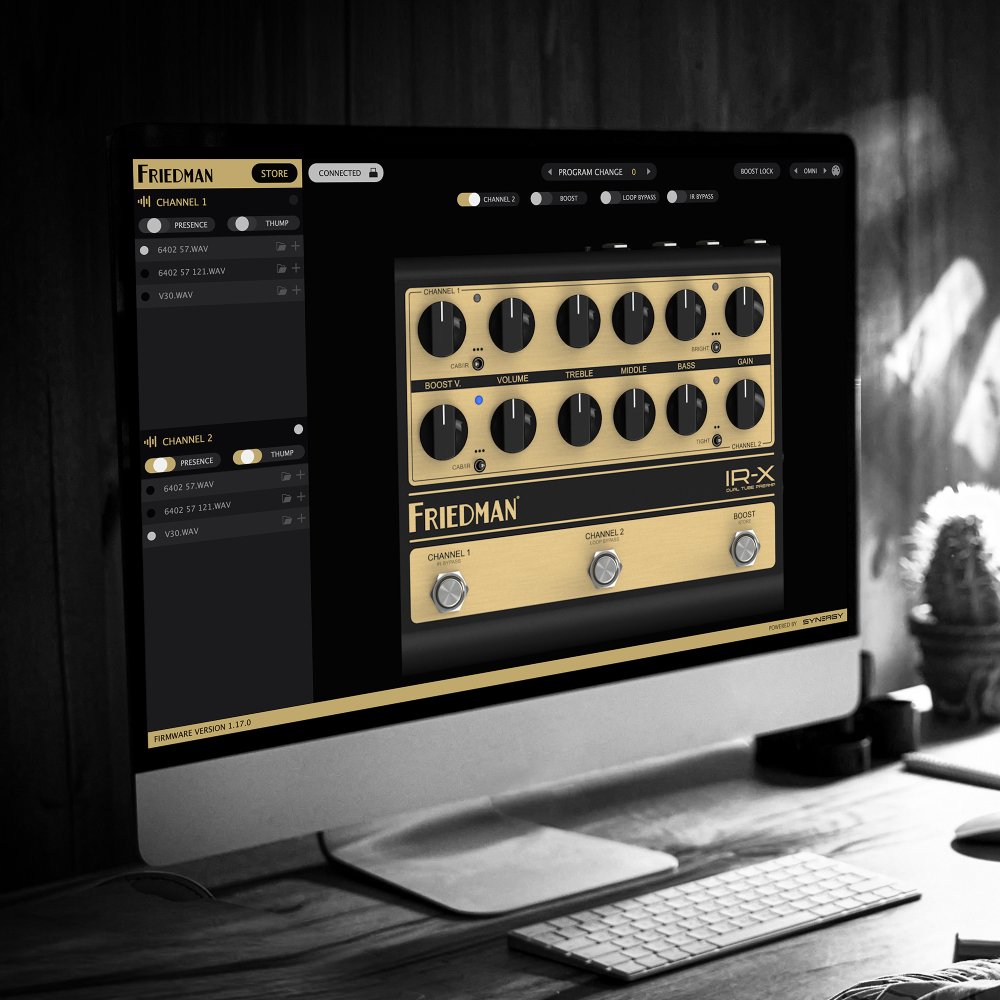 Friedman IR-X Dual Tube Preamp + Peterson StroboClip HDC Clip-On Tuner Bundle