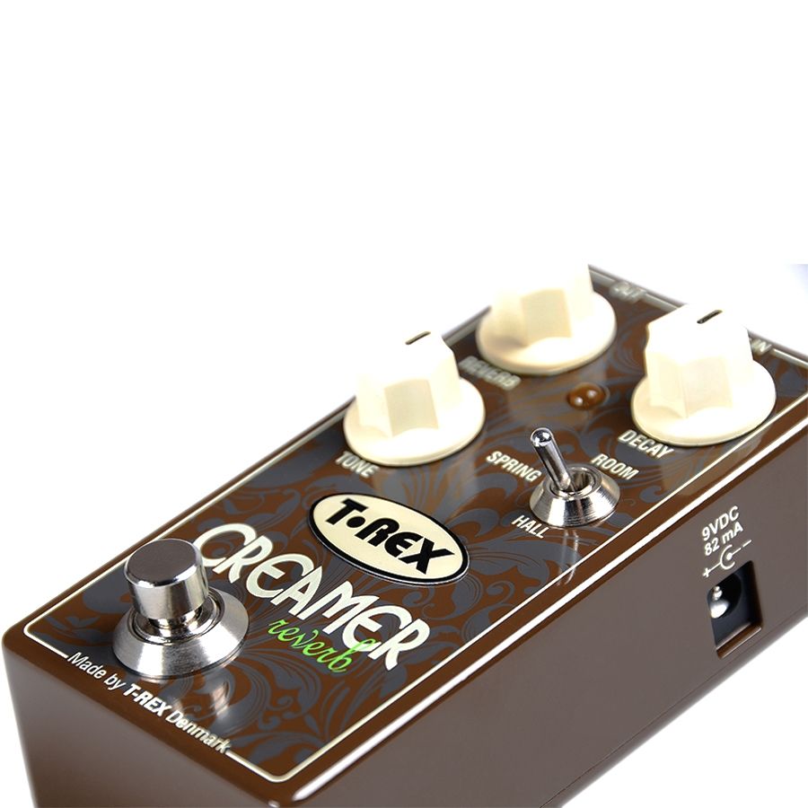 T-Rex Creamer reverb pedal — back panel