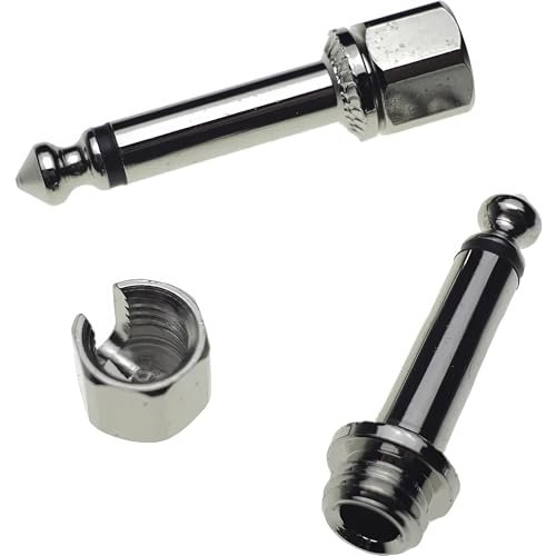 Evidence Audio Monorail solderless straight plug hardware, nickel finish (8plugs, 5 ft, burgundy)