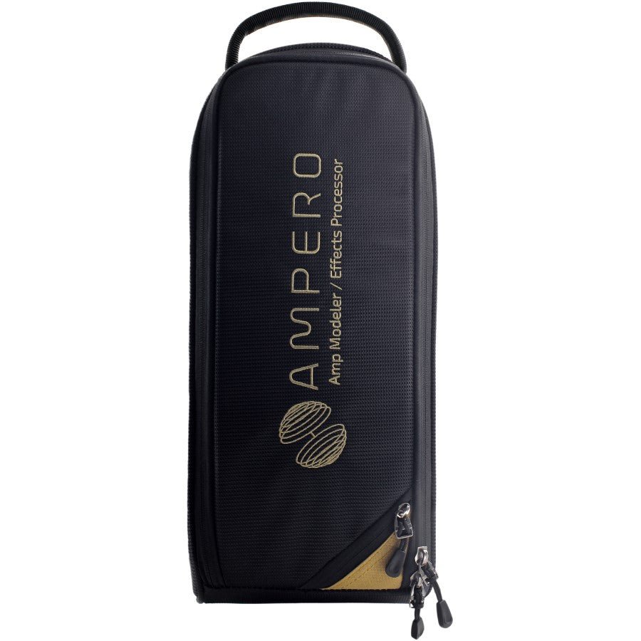 Hotone Ampero gig bag carrying case, front view with Ampero logo panel