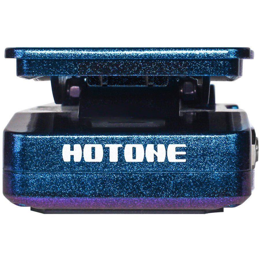 Hotone Ampero Press SP-30 volume/expression pedal in black finish, angled view
