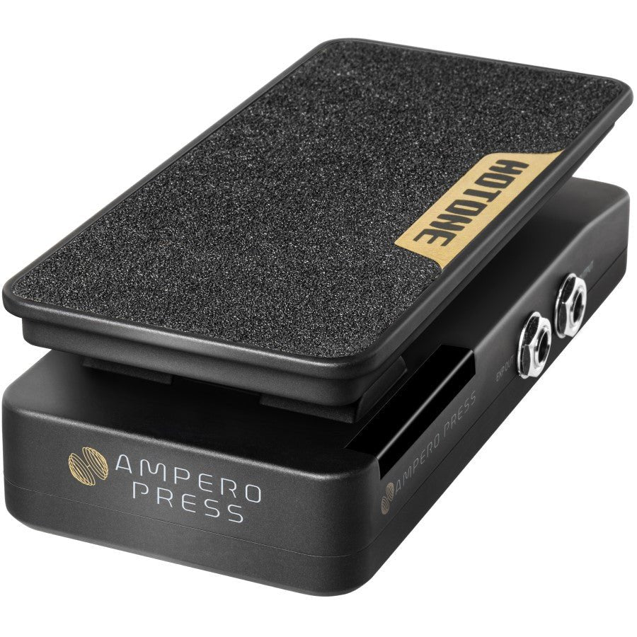 Hotone Ampero Press SP-30 pedal, angled view showing Hotone wordmark on rocker top