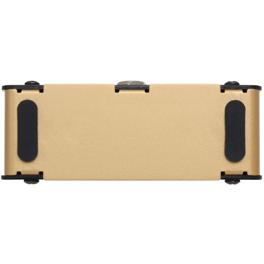 Hotone Ampero Switch dual footswitch, rear angled view showing enclosure and mounting feet