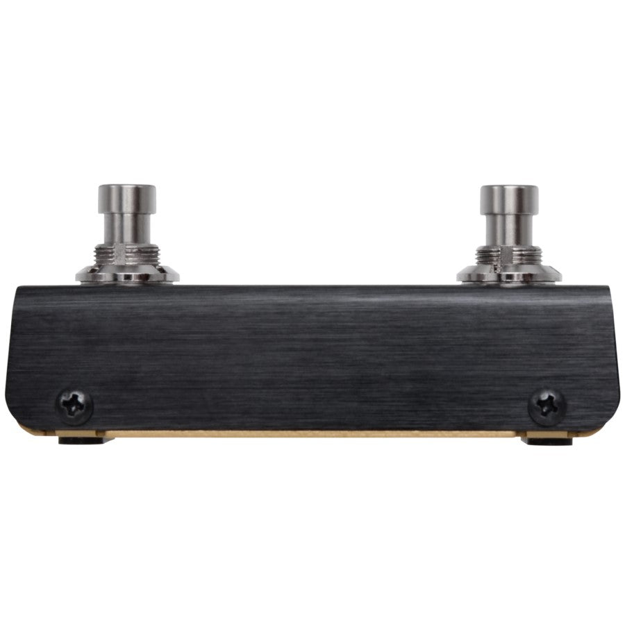Hotone Ampero Switch dual footswitch, side profile showing footswitch and TRS jack