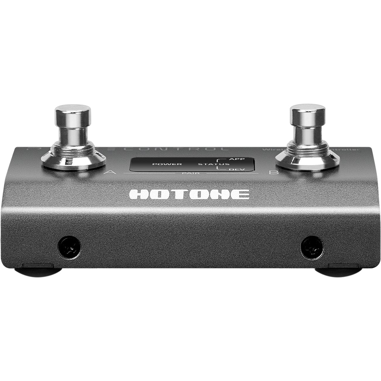 Hotone EC-2 Pulze Control MIDI controller shown with its companion smartphone app
