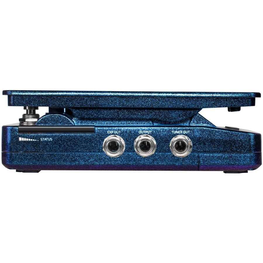Hotone Soul Press II SP-20 pedal, side view showing warm/classic mode toggle and power jack