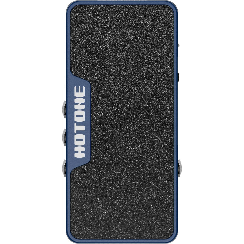 Hotone SP-21 Wong Press pedal, front view of textured rocker top with Hotone wordmark