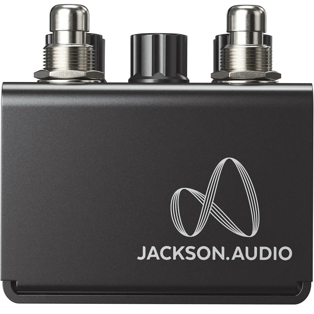 Jackson Audio Bloom V2 MIDI Black Compressor/EQ/Boost, Back panel of the Bloom V2 MIDI Black featuring the Jackson Audio logo.