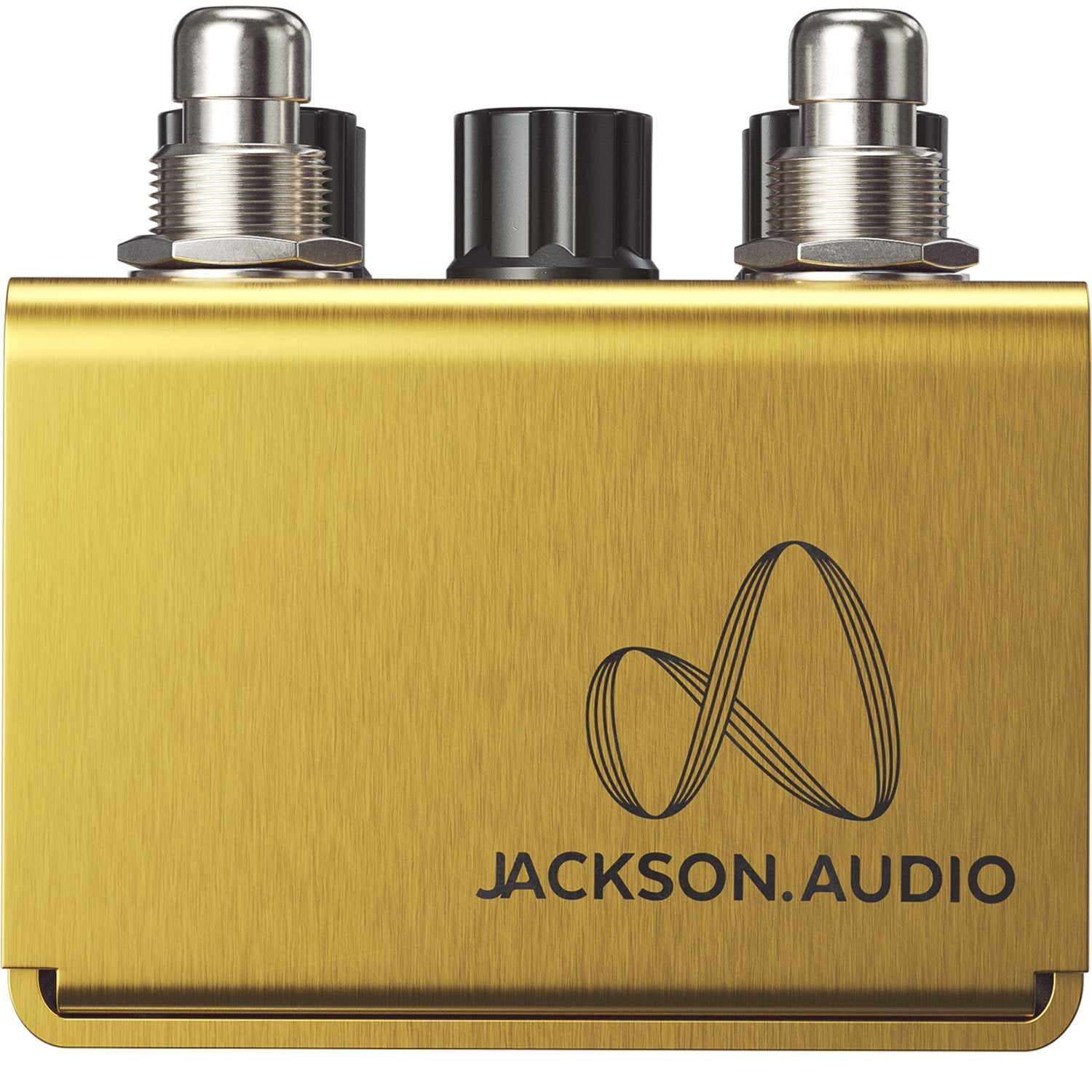 Jackson Audio Golden Boy MIDI Transparent Overdrive, Back panel of the Golden Boy featuring the Jackson Audio logo.