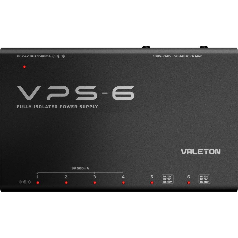 Valeton VPS-6 Fully Isolated Guitar Bass Effects Power Supply