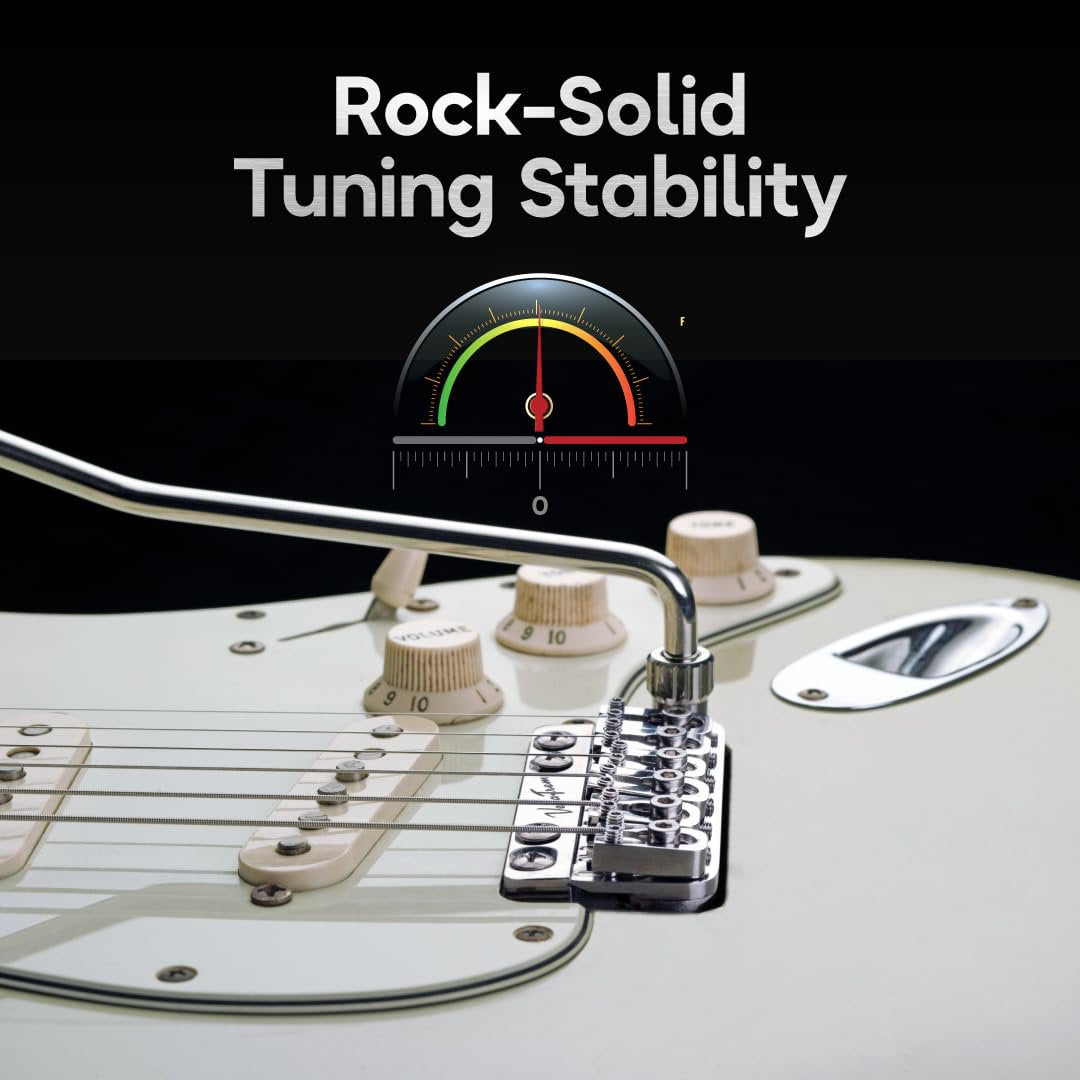 Vega Trem VT1 Special Standard Tremolo Bridge for Strat-Style Guitars – Drop-In 6-Screw No Mods Replacement, 2-Way Vibrato, Stable Tuning, Stainless Steel & Brass Block, Premium Finishes, Right-Handed