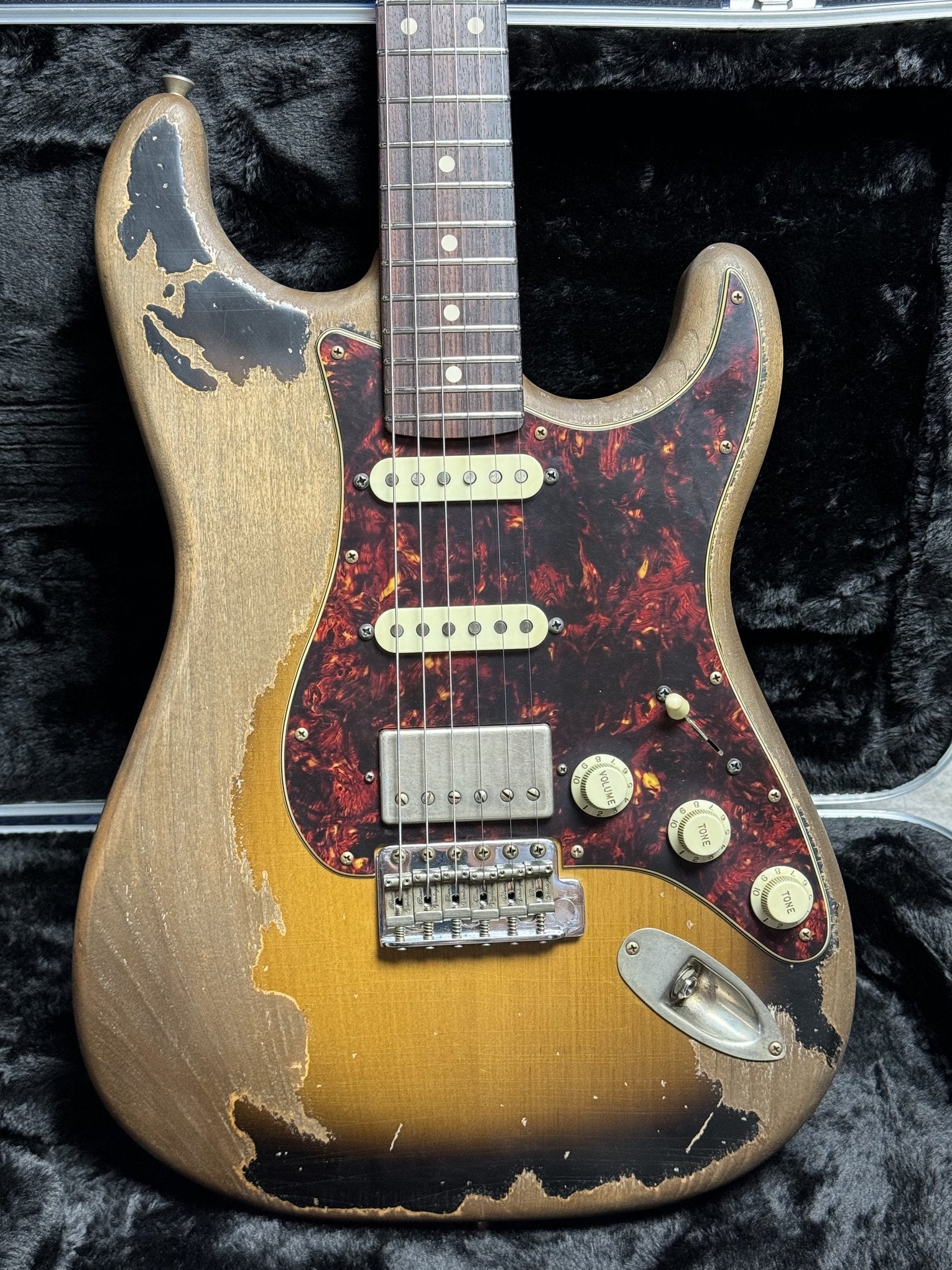 Xotic California Classic 2 Tone Burst XSC-2 Guitar Alder Custom Super Heavy Aged