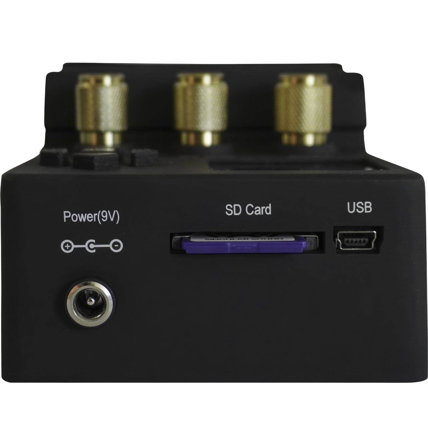 Singular Sound BeatBuddy 10th Anniversary Edition angled view showing footswitch dome