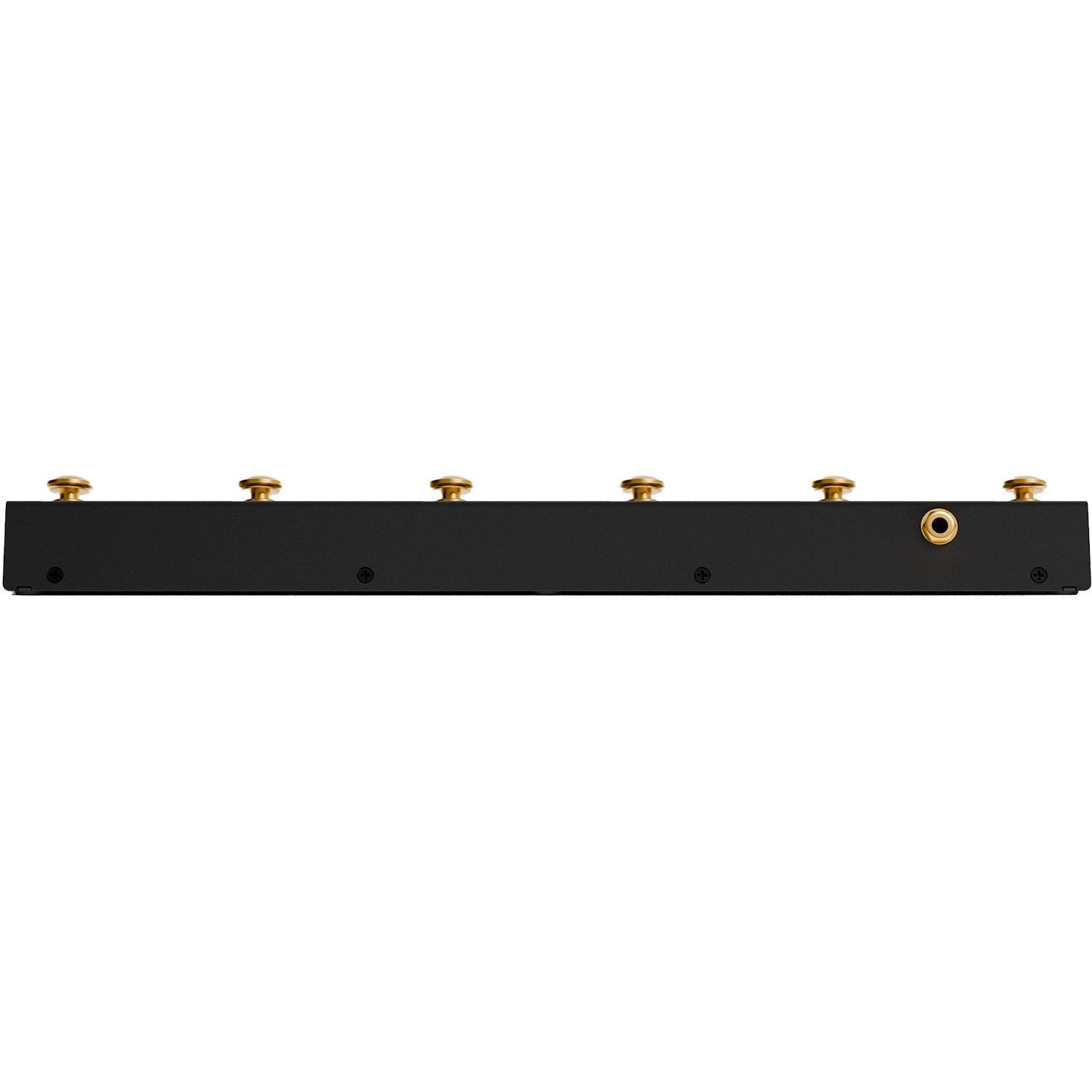 Singular Sound SuperSwitch angled view showing chassis depth and switch spacing