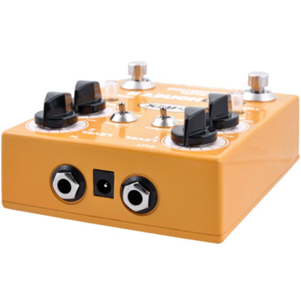 T-Rex Mudhoney 2 dual-channel distortion pedal — side jacks