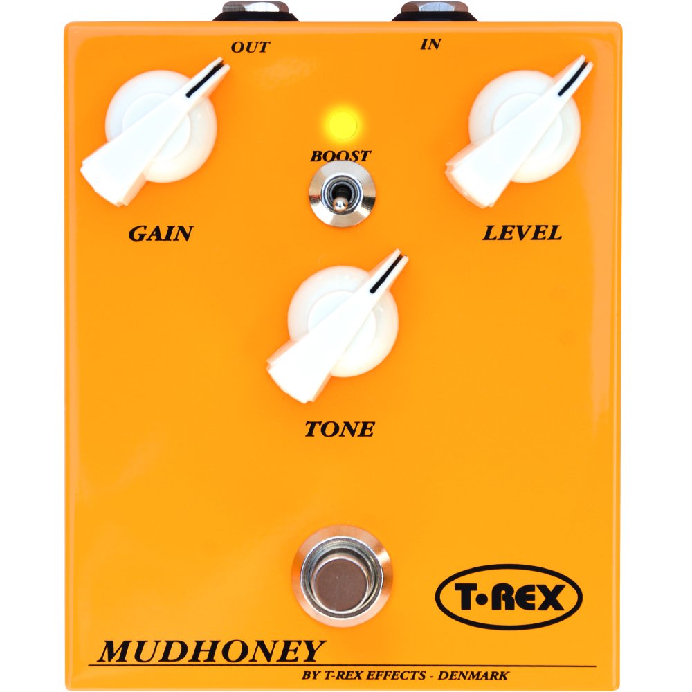 T-Rex Mudhoney Danish Collection distortion pedal — front view
