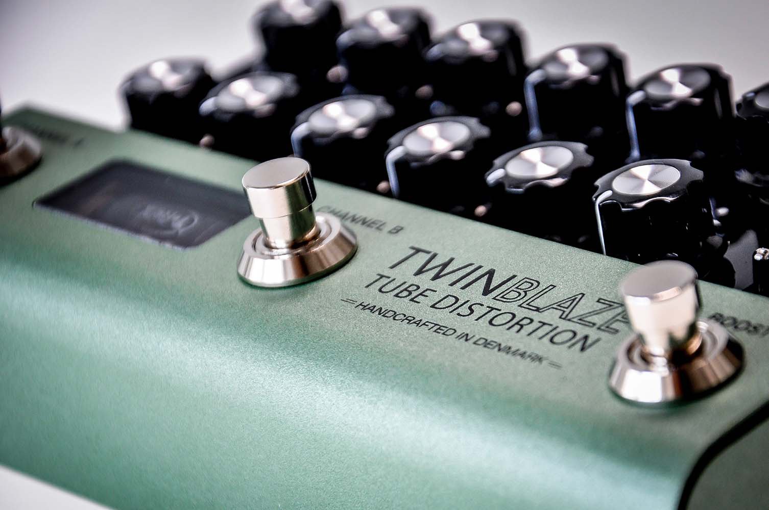 T-Rex TwinBlaze dual-channel tube overdrive and distortion pedal — back panel
