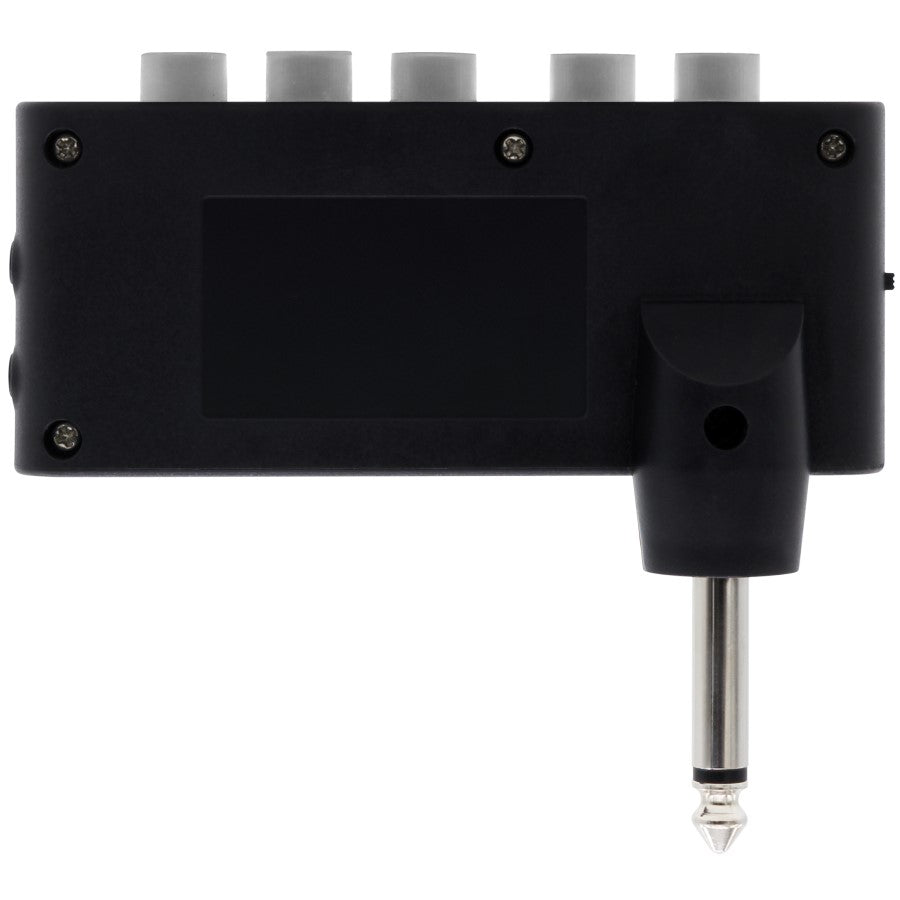 Rear view of Valeton Rushead Max RH-100 showing back panel and output plug