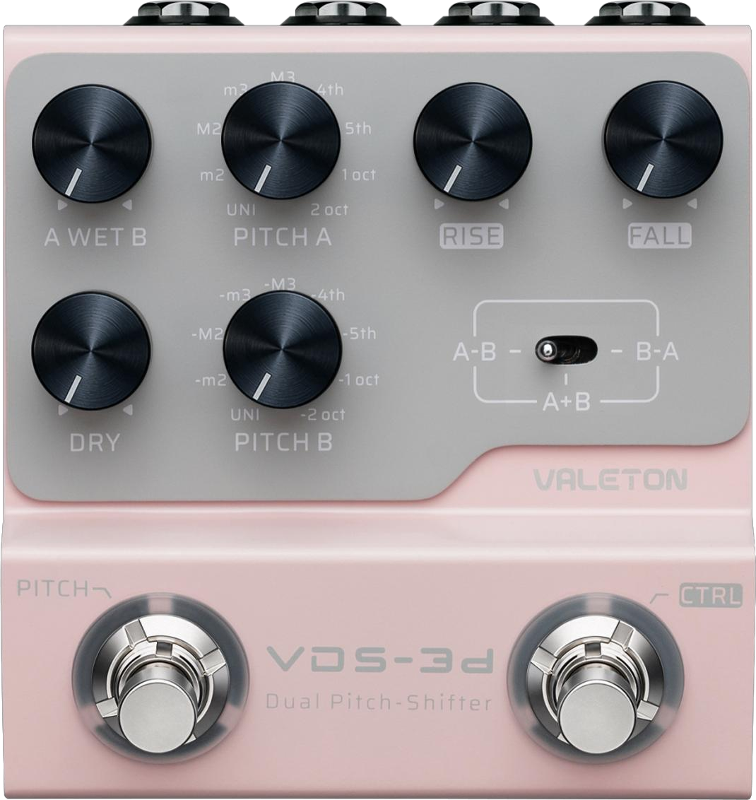 Valeton VDS-3D Digital Dual Pitch-Shifter Pedal — front view