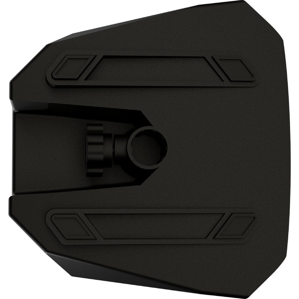 Bottom view of Valeton VFR-110 showing pole-mount socket and feet
