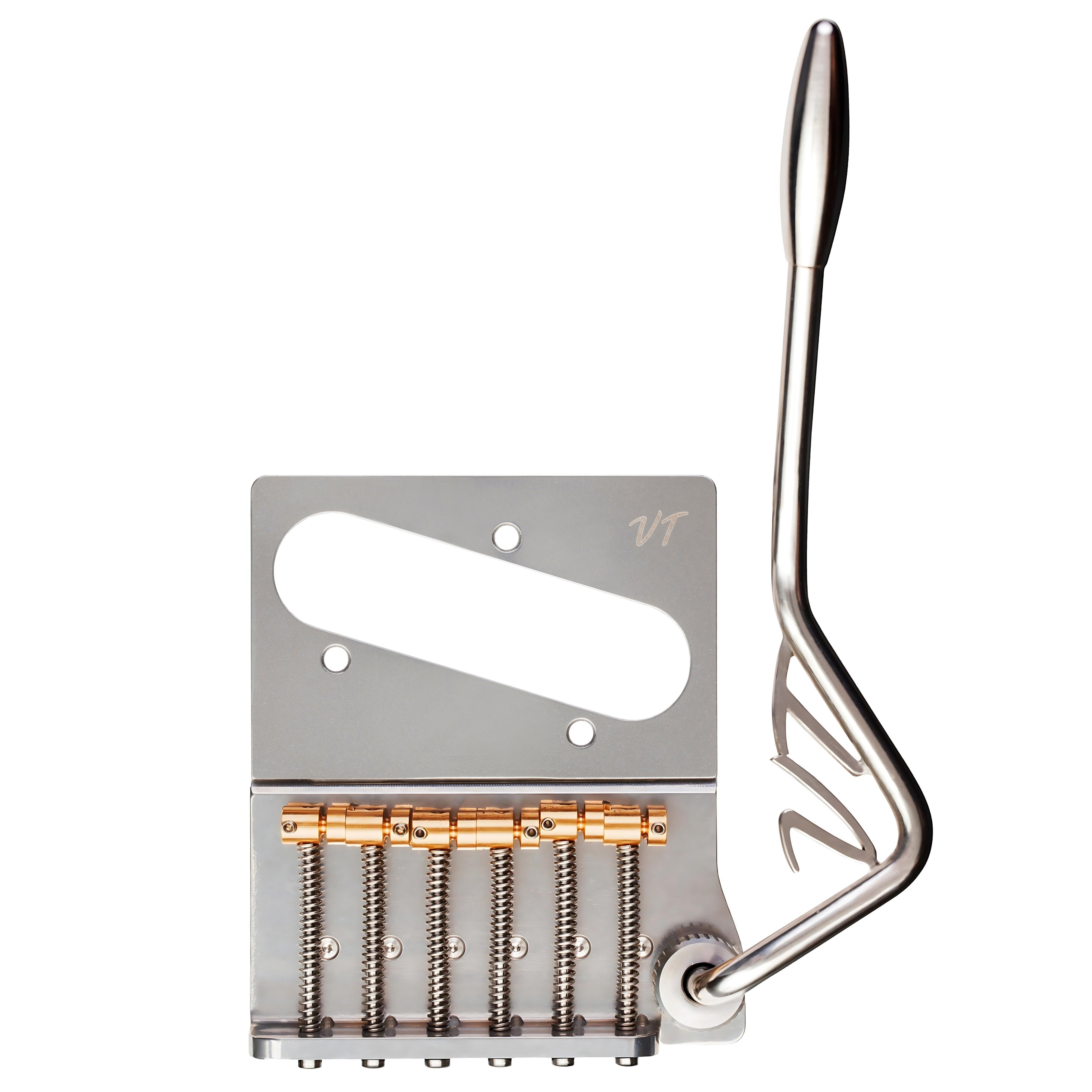 Vega-Trem VT2ND Modern 66 mm steel finish, logo arm, front product view