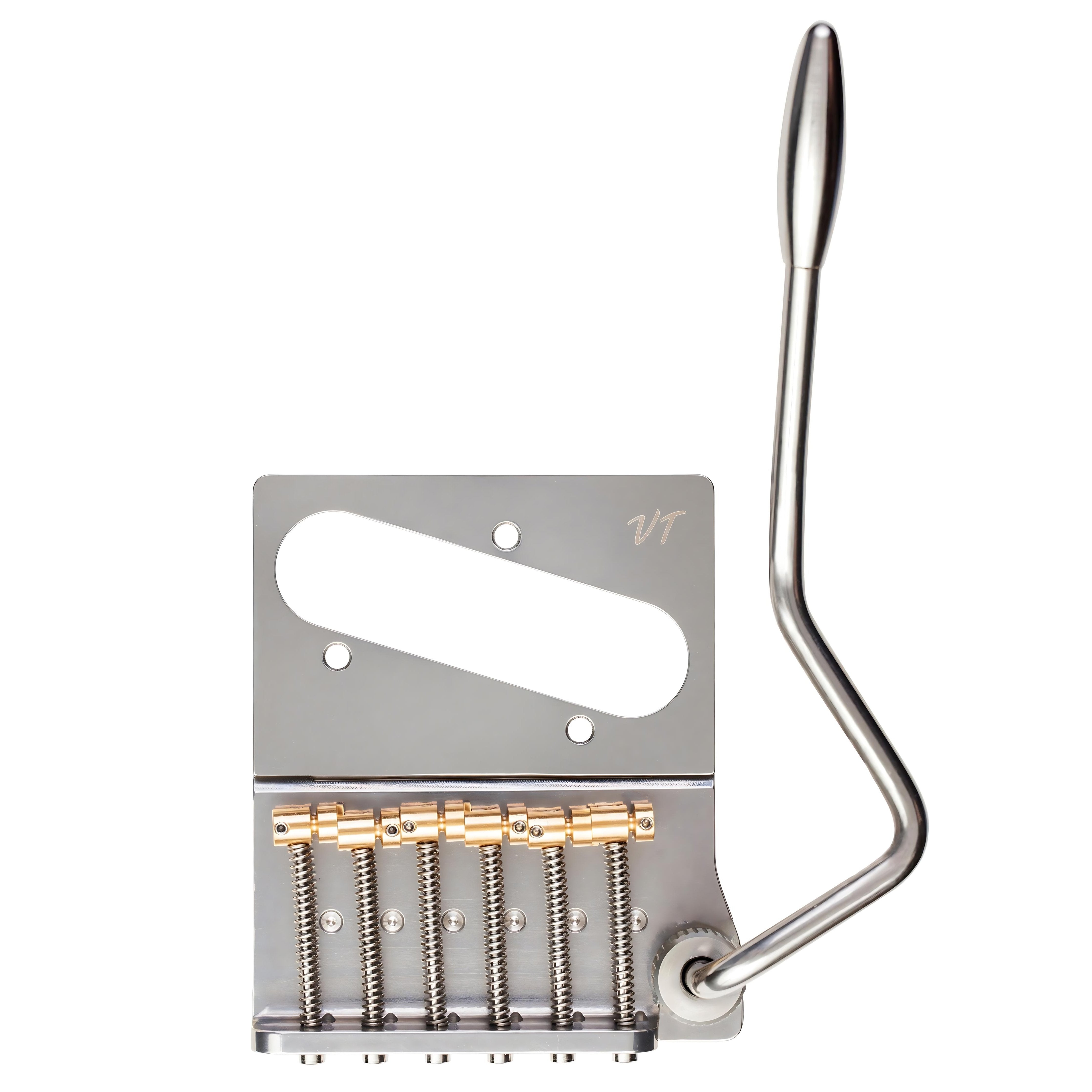 Vega-Trem VT2ND Modern 66 mm steel finish, plain arm, front product view