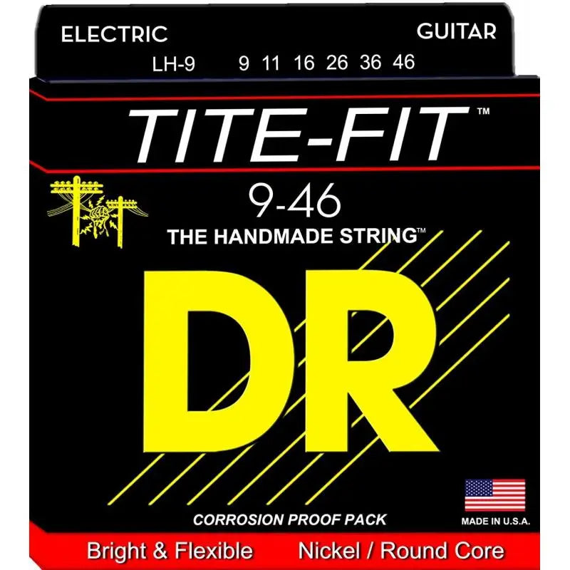 LH-9 6-String Set TITE-FIT - Nickel Plated Electric Guitar Strings Light to Medium 9-46