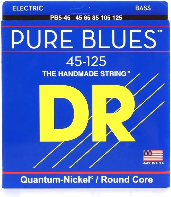 PB5-45 5-String Set PURE BLUES Quantum Nickel Bass Strings 5-String Medium 45-125