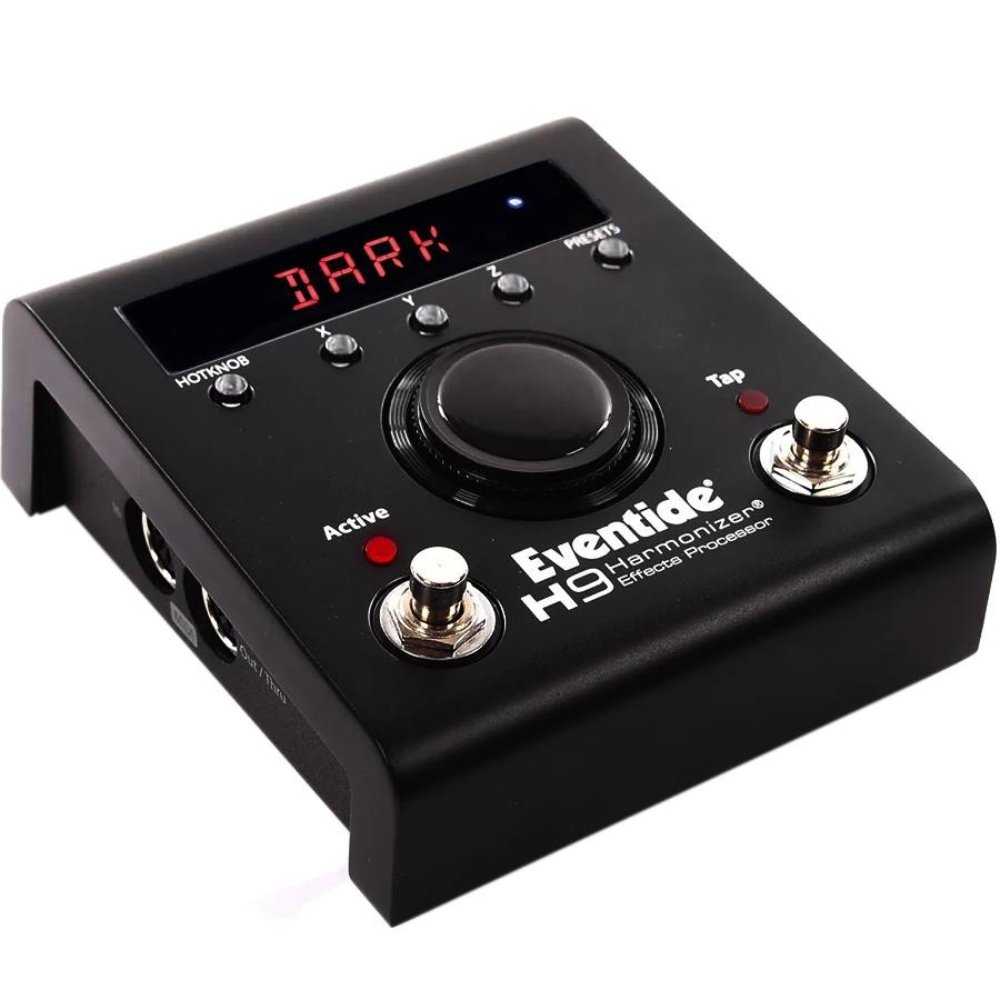 Eventide H9 Max Dark harmonizer pedal, angled right view