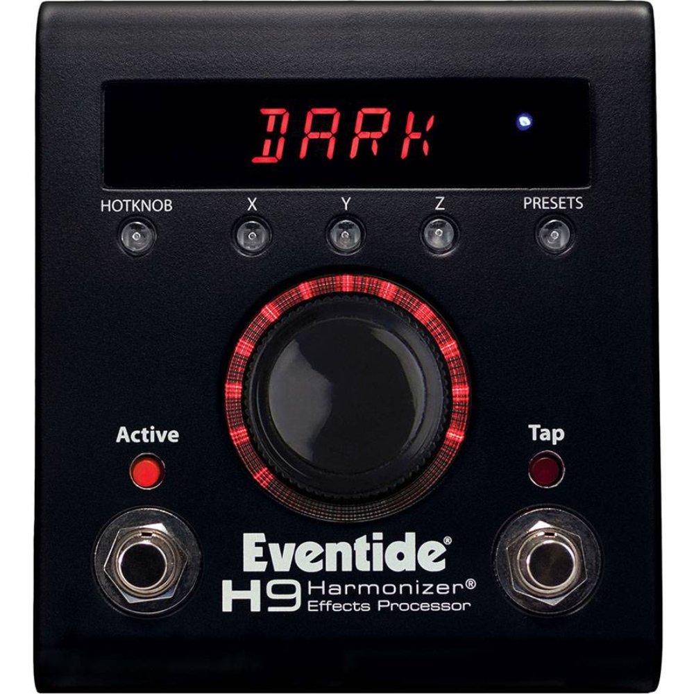 Eventide H9 Max Dark harmonizer pedal, front view