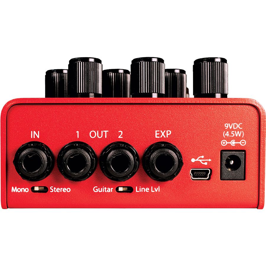 Eventide MicroPitch Delay pedal, rear input and output panel