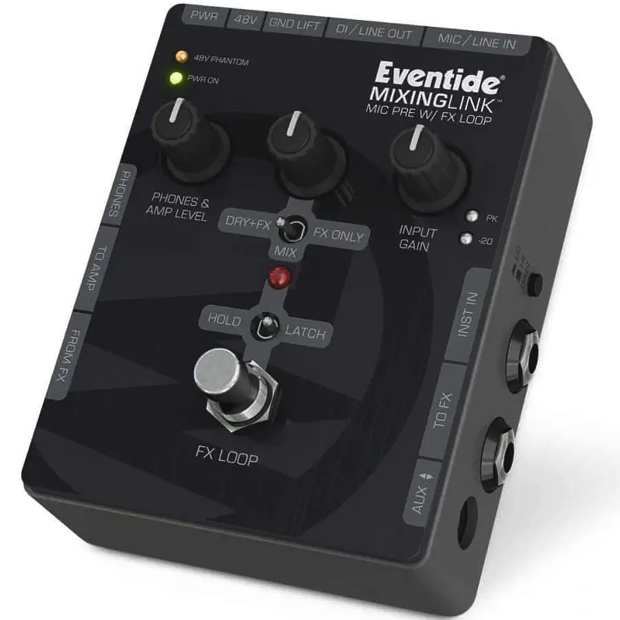 Eventide MixingLink microphone preamp, angled right view
