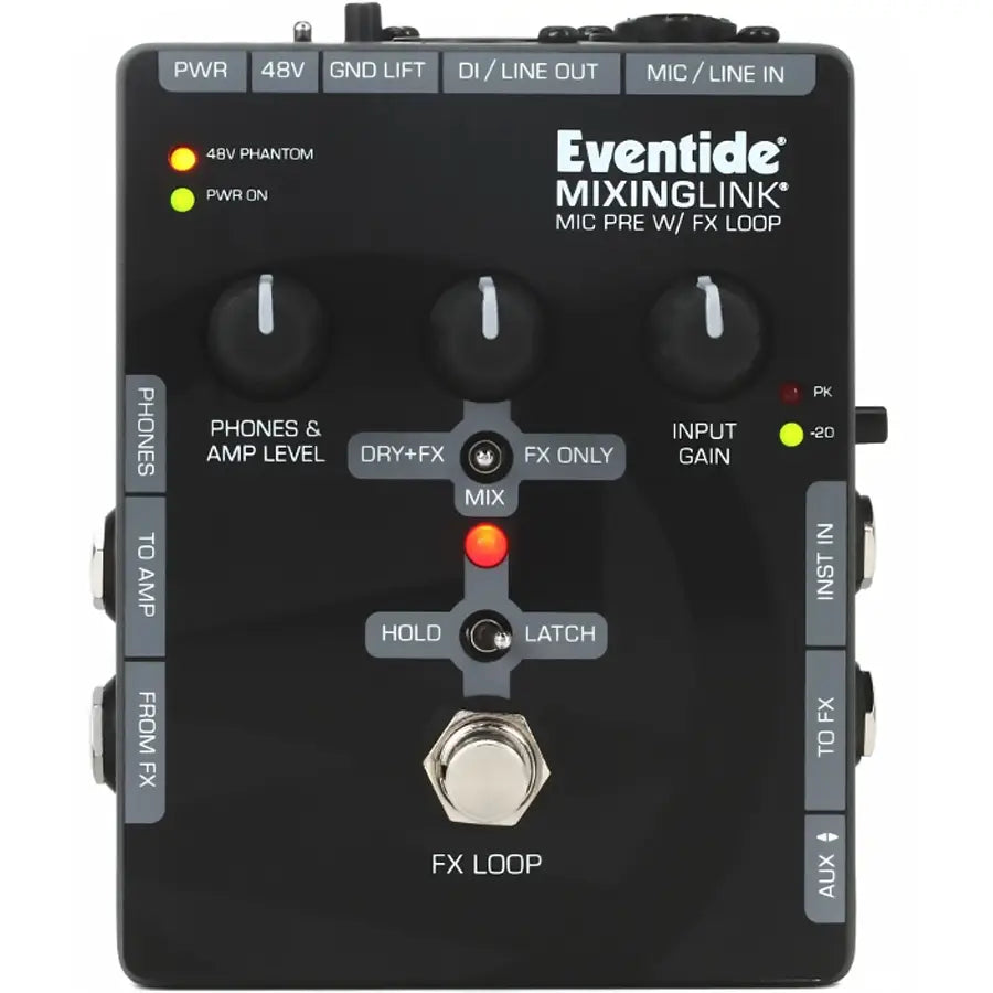 Eventide MixingLink microphone preamp, front view