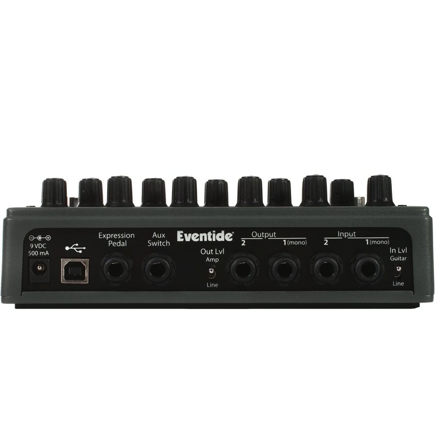Eventide ModFactor modulation pedal, rear connection panel