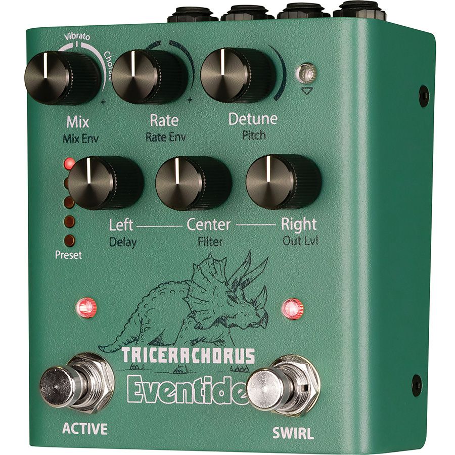 Eventide TriceraChorus pedal, angled right view